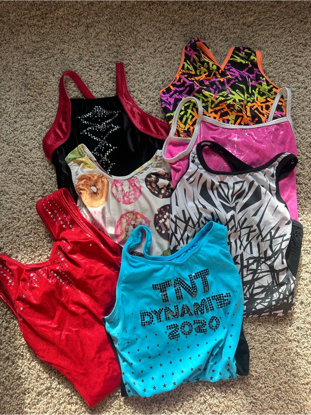 Gymnastics Leotard Bundle 7 Pieces